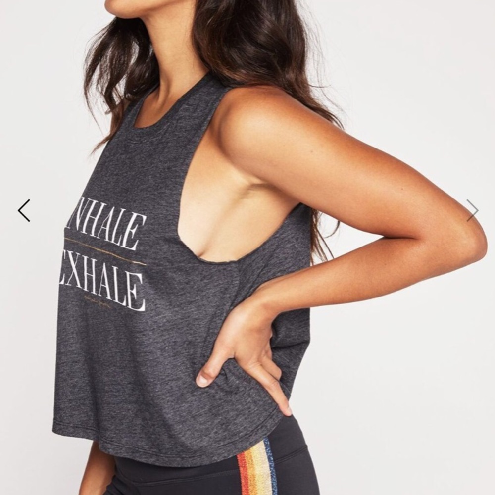 Spiritual Gangster Inhale Exhale Crop Top - Picture 3 of 4